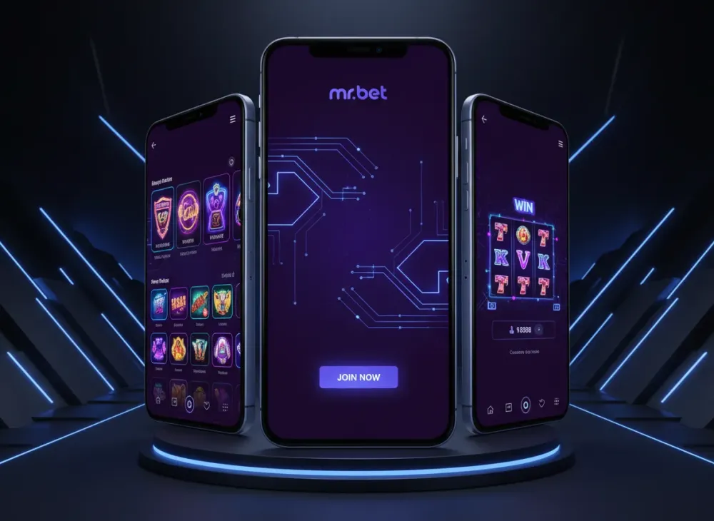 Mr. Bet mobile app on smartphone